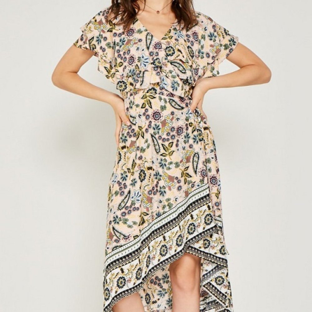 NWT Hayden LA Floral Wrap Dress - Picture 6 of 6
